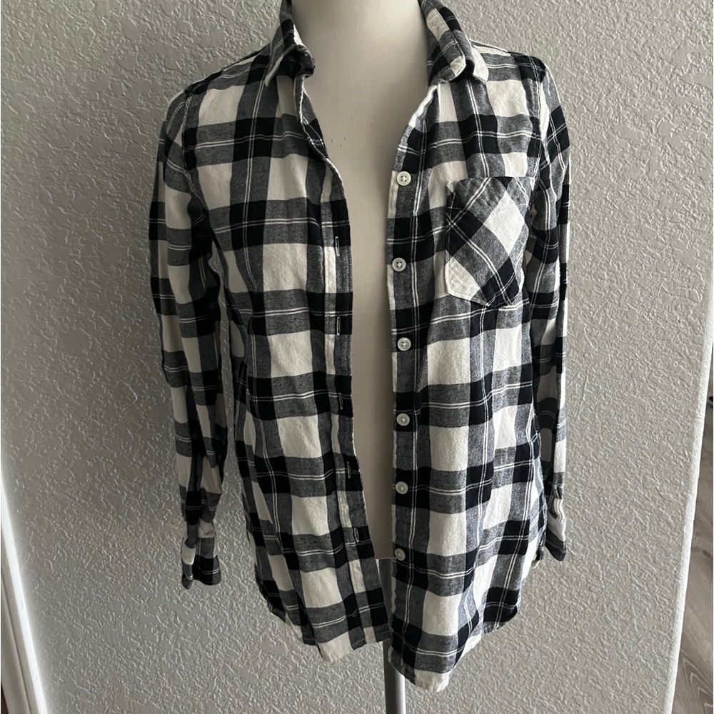 Old navy, black and white flannel